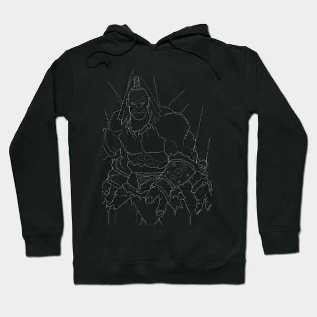 MORTAL FIGHTER MONSTER LINE ART Hoodie by PNKid